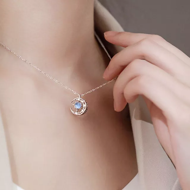 Cadeau Colliers Strass Collier Clavicule Collier Étoiles Et Lune Collier Couple