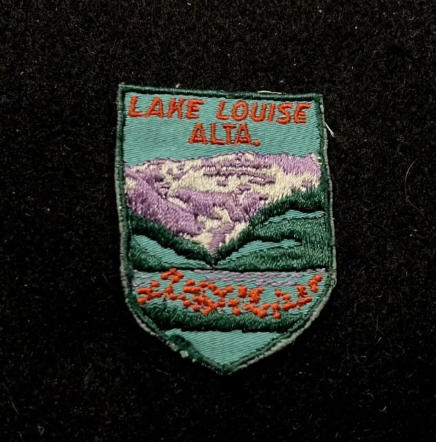 LAKE LOUISE Vintage Skiing Ski Patch Badge Alta CANADA Resort Souvenir Travel