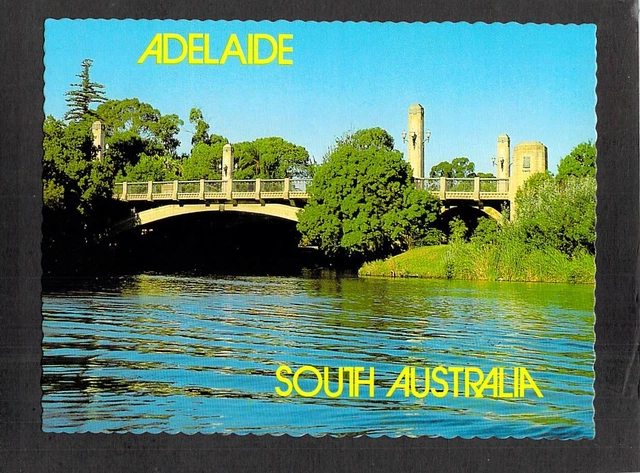 C5240 Australia SA Adelaide River Torrens Bridge AL43 TrueView postcard