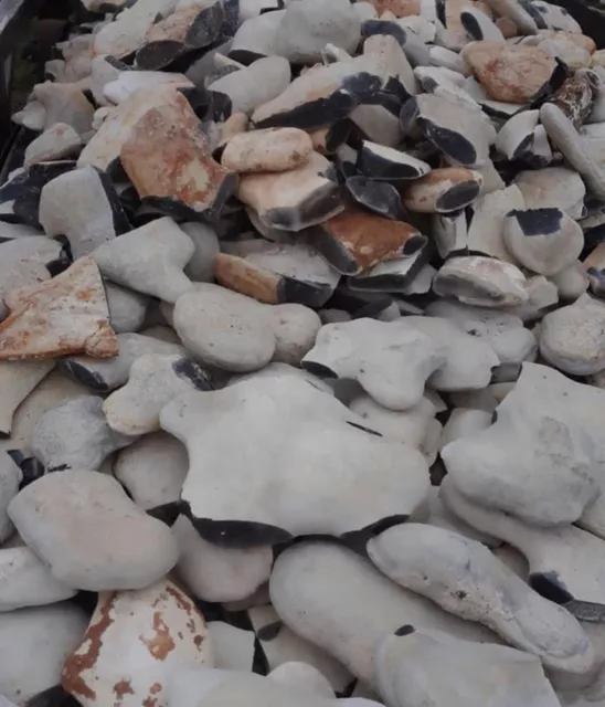 15 Pounds Of Mid Grade Georgetown Flint ( Whole Rock ) Flint Knapping