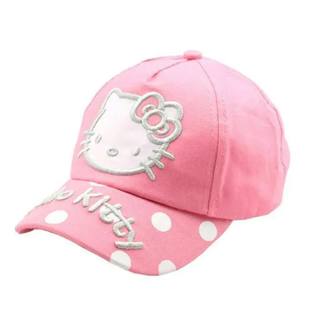 Carino cappello rosa Hello Kitty berretto da baseball cappello da sole Chirldren regalo di compleanno fantastico