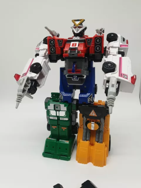 Power Rangers BANDAI MMPR Turbo Deluxe Rescue Megazord Double Morphing 1997