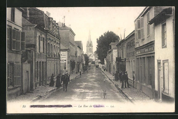 CPA Mourmelon, la Rue de Chalons