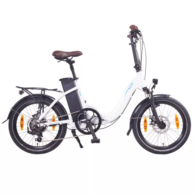 NCM Paris Folding E-Bike 250W 36V 15Ah 540Wh Battery [White 20"]