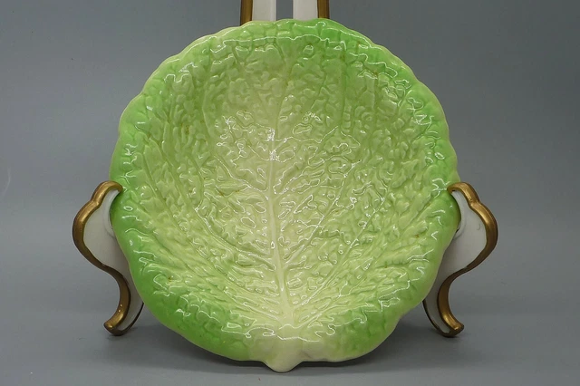 Vintage Grimwades Royal Winton Ivory Cabbage Leaf Bowl 6"