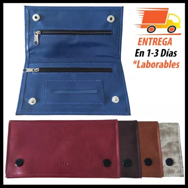 Tabaquera Pitillera Funda Bolso para Tabaco de Liar Cuero Estuche para Papel