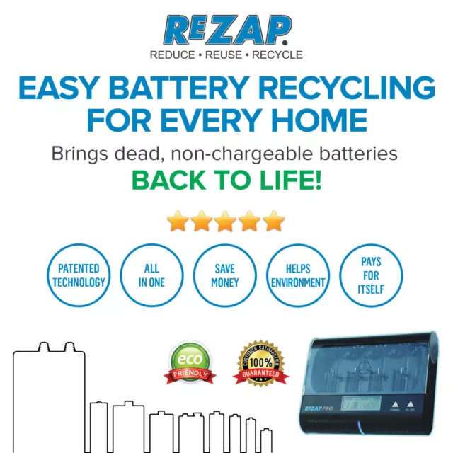 Rezap Pro + Lithium Batt Support - Adds New Lease Of Life To Your Dead Batteries