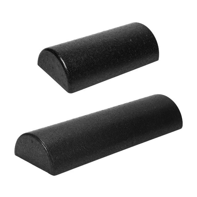 Rouleau De Yoga Demi-rond 60 Cm – Haute Densité, Léger, Pour Massage Et équilibre, Noir