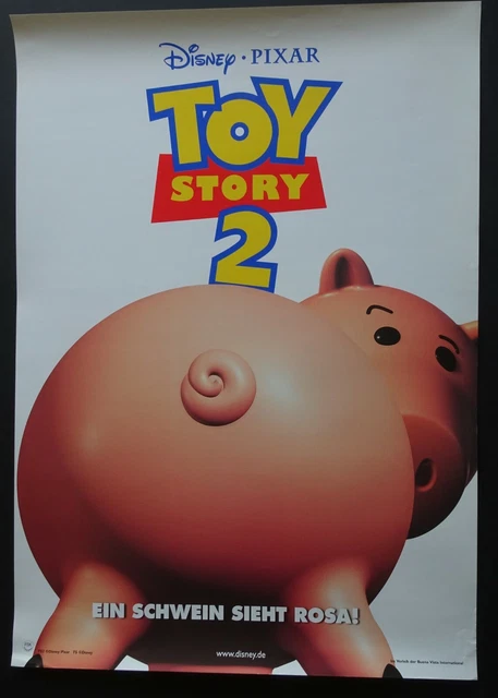 Toy Story 2 Original Poster German Hamm Pig Pixar John Ratzenberger Disney