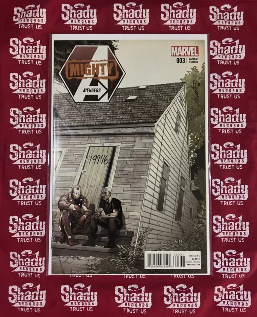 Mighty Avengers # 3 - Salvador Larroca Eminem Variant Ironman Comic Marvel Shady