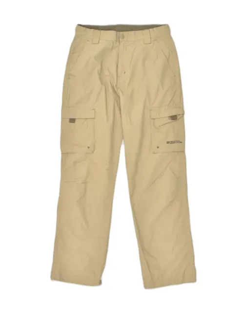 MOUNTAIN WAREHOUSE Boys Straight Cargo Trousers 12-13 Years W28 L29  Beige AI57