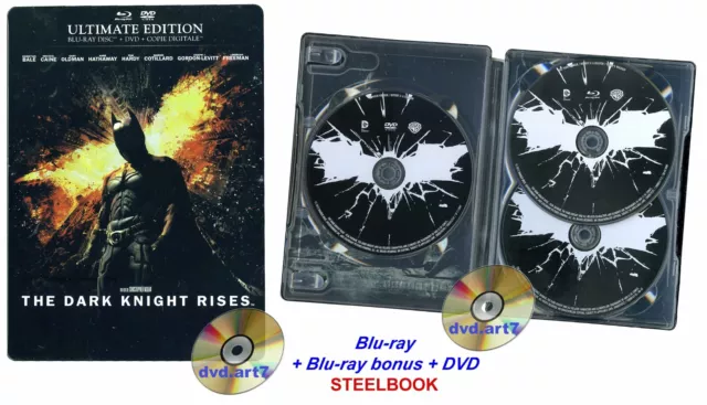 Blu-ray : THE DARK KNIGHT RISES - STEELBOOK - Christian Bale