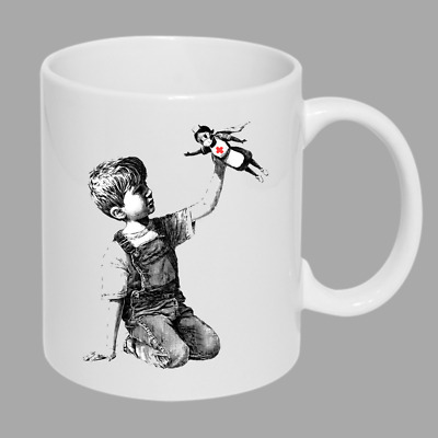 Superhero Nurse Banksy Funny Mug Rude Humour Joke Present Novelty Gift Cup