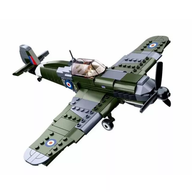 Building Blocks Military MOC WW2 German Bomber Aircraft Brick Model Kids DIY Toy