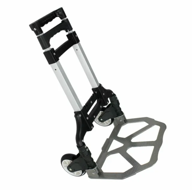 Compact Folding Aluminium Hand Truck Trolley Luggage Cart Foldable Dolly Push