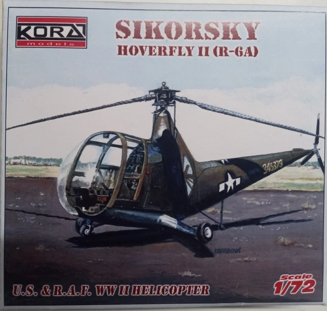 KORA MODELS 1/72 Sikorsky R6A Helicopter. Resin Kit, New 44.99