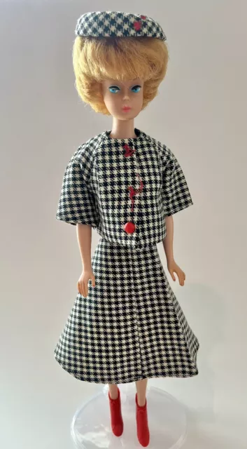 1962 Mattel Barbie Midge Doll Strawberry Blonde Bubble Cut Vintage Outfit EUC