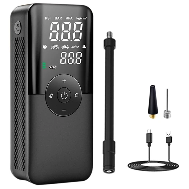 Rechargeable Air Pump Tire Inflator Portable Compressor Digital Cordless Ca S1Z8