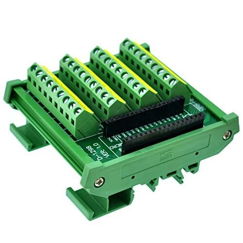 CZH-LABS DIN Rail Mount Screw Terminal Block Breakout Module Board for Arduin...
