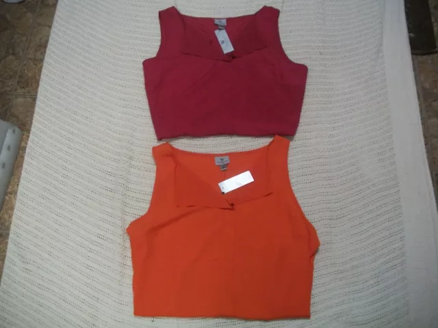 JC Penneys  Worthington  Sleeveless Ruffle-Placket Blouse.SIZE 1X  NWOT