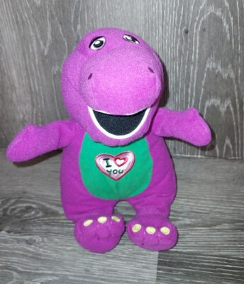 purple stuffed dinosaur