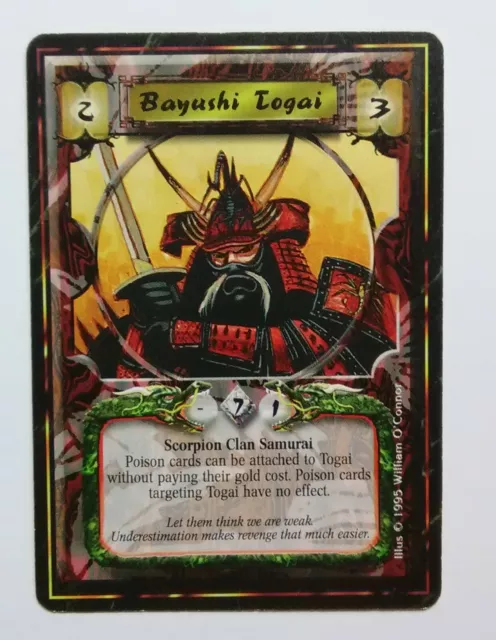 L5R Legend of the Five Rings CCG Bayushi Togai (Imperial Edition) 1995