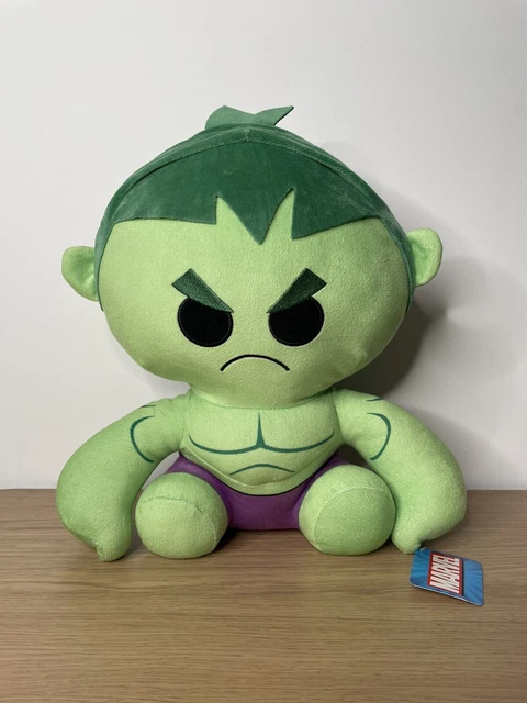 MARVEL GREEN HULK Large Chibi Sitting Collectable Soft Plush Toy