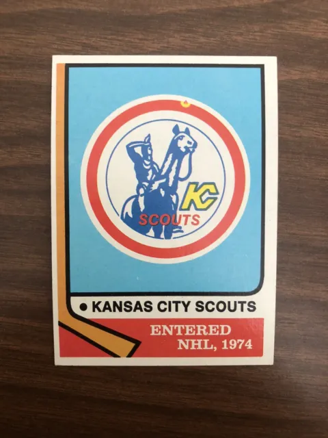 1974-75 Topps Hockey #169  Kansas City Scouts Team Card  NICE