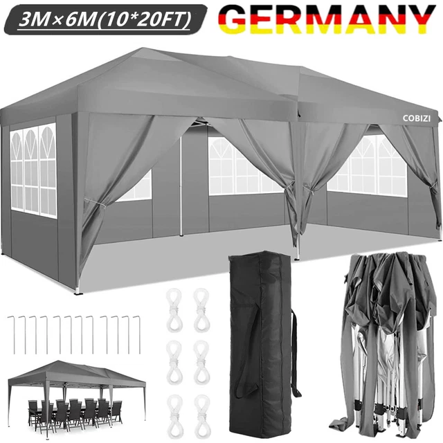 Pavillon Garten Party Camping Fest Event Zelt Bierzelt  2.4x2.4M 3x3M 3x6M