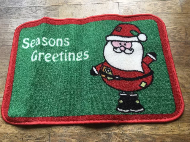 BN Rubber Backed Santa Doormat 24X16 Inches