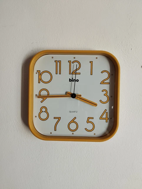 orologio da parete bino quartz design lorenz anni '80
