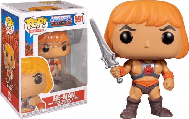 Masters of the Universe TV Series He-Man Vinyl POP Figure Toy #991 FUNKO NIB