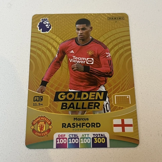 MARCUS RASHFORD GOLDEN Baller Adrenalyn XL 2024 n. 7 Premier League