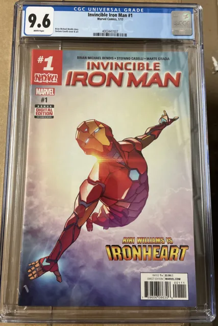 Invincible Iron Man #1 (2017) CGC 9.6 Riri Williams Ironheart
