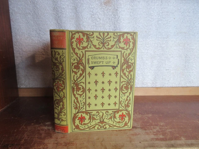 Old CRUMBS SWEPT UP Book 1897 ANTIQUE STORY SEA HORSE GHOST KILLER VICTORIAN ART