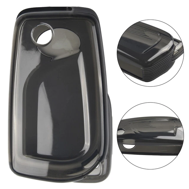 Slim and Protective TPU Car Key Case for RAV4 2019 2023 Transparent Black