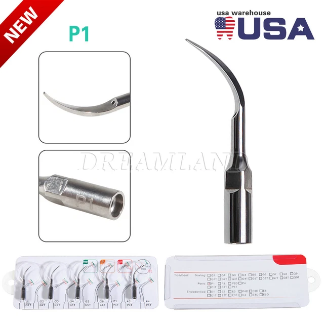 SKYSEA Dental Ultrasonic Piezo Scaler Handpiece With 5 Tips – Fits Cavitron EMS Woodpecker, CE/FDA-1370621