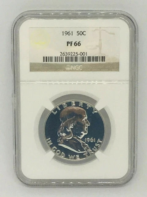 1961 50c Franklin Half Dollar NGC PF66