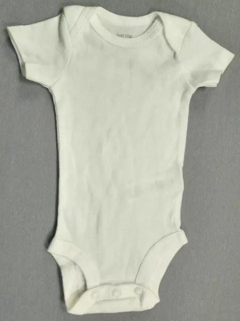 Baby Girl Boy Clothes Nwot Just One You Carter's Newborn Solid White Bodysuit