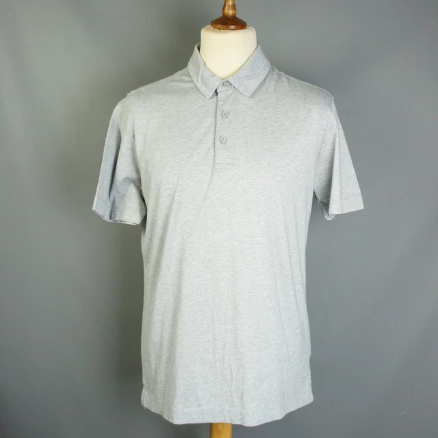 Polo Spoke - M - Uomo in cotone biologico elastica aderente grigio chiaro