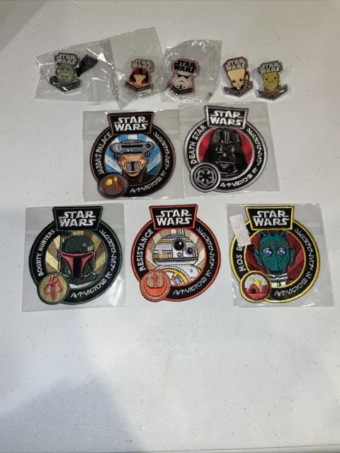 Set Of 5 Collectible Star Wars Loungefly Iron-On Patches Sith R2D2 Darth  Vader