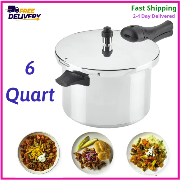 FARBERWARE 6QUART ALUMINUM Stovetop Pressure Cooker, 15 PSI NEW 38.