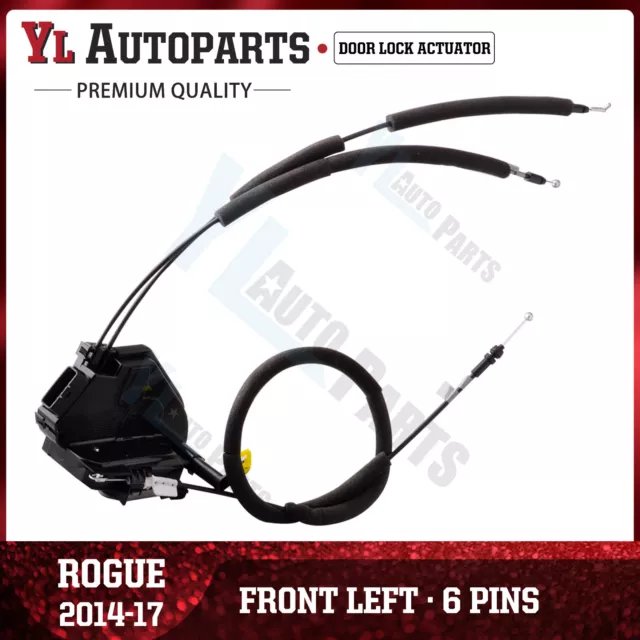 Front Left Driver Side Door Lock Latch Actuator for 14-19 Nissan Rogue* W/I-Key*