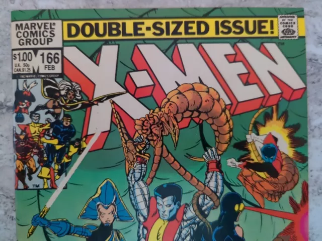 Uncanny X-Men Vol 1 #166 Marvel, 1983. 1St Appearance Of Lockheed!!! 9.0 Vf/Nm!! 2