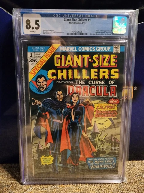 1974 Marvel Comics Giant Size Chillers 1 CGC 8.5 WP 1st Lilith
