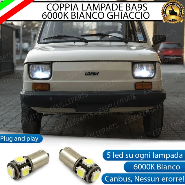 Luci Posizione LED BA9S Per Fiat Panda MK1 1986-2002 - Ultra Luminose, 6000K Bianco | Plug And Play