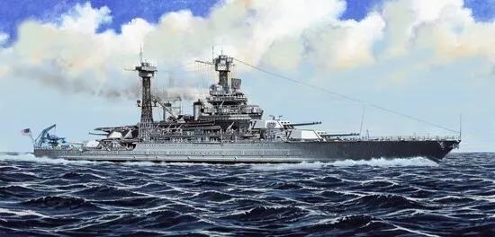 Uss California Bb-44 1941 Battleship 1:700 Kunststoff Modell Kit Trumpeter