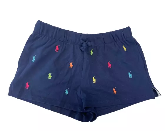 Polo Ralph Lauren Girl's Navy Small Pony Multicolor