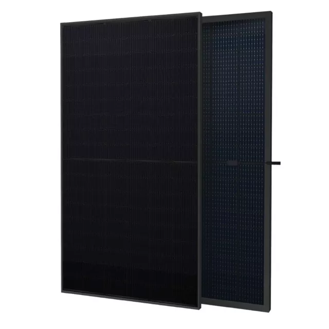 EliTe Solar Panel 430Watt Bi-Facial Full Black Half-Cut 108 Cells 22% Efficiency