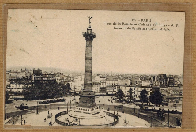 Cpa Paris - place de la Bastille et Colonne de Juillet wn0628